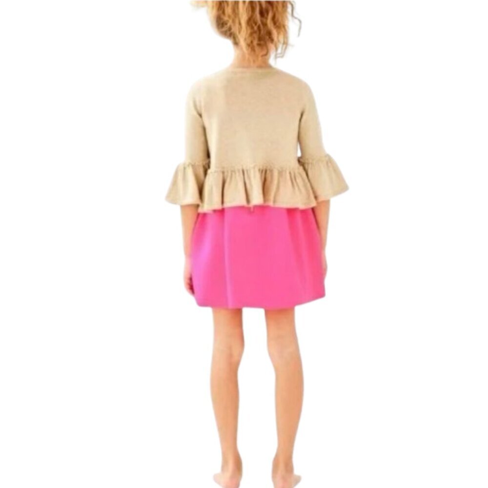 Youth Girl's L Lilly Pulitzer Gold Langley Sweater - Picture 2 of 8